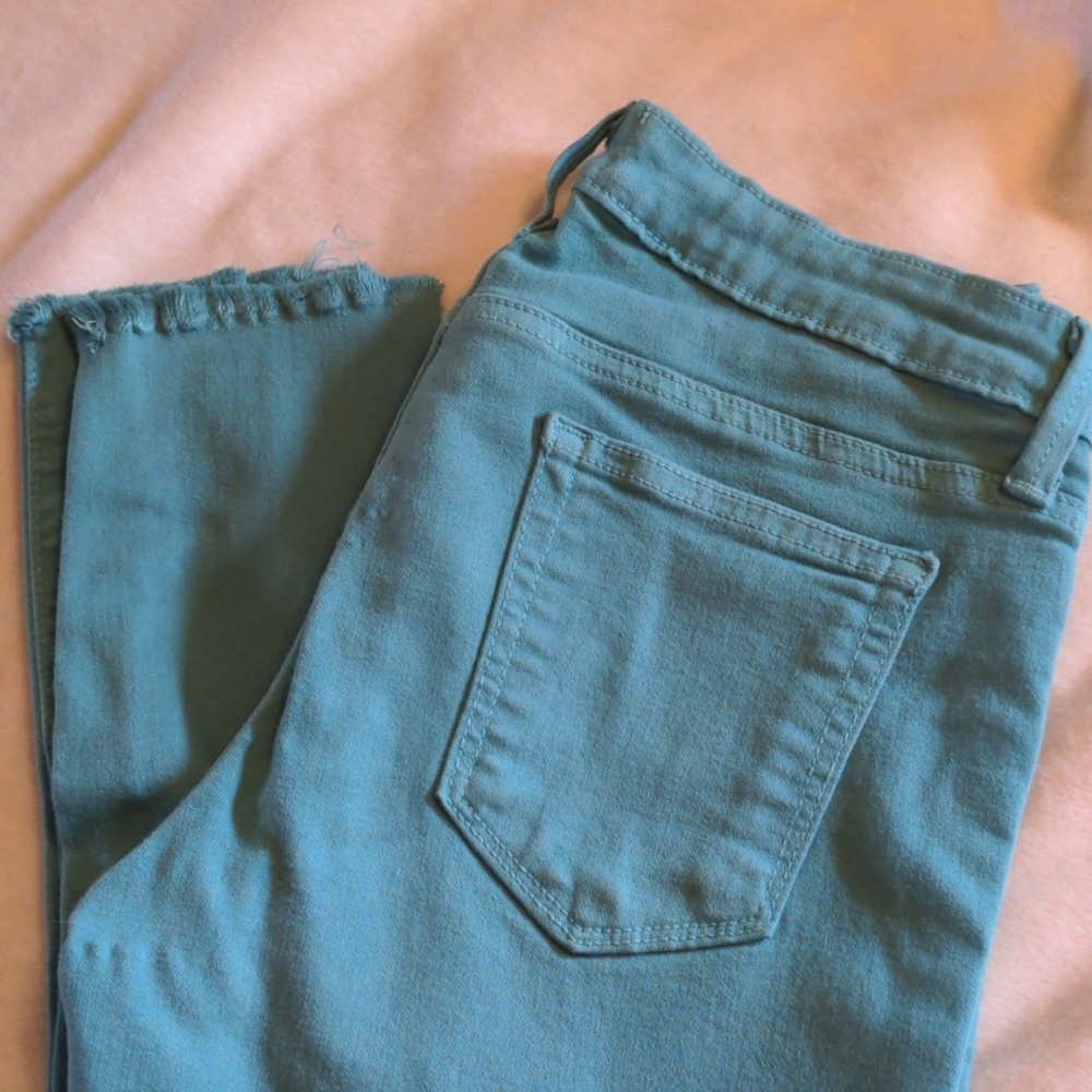 Just black size 27 teal stretch pants